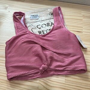 NWT Coral Reef Swim Traveler Top size Medium Pink
